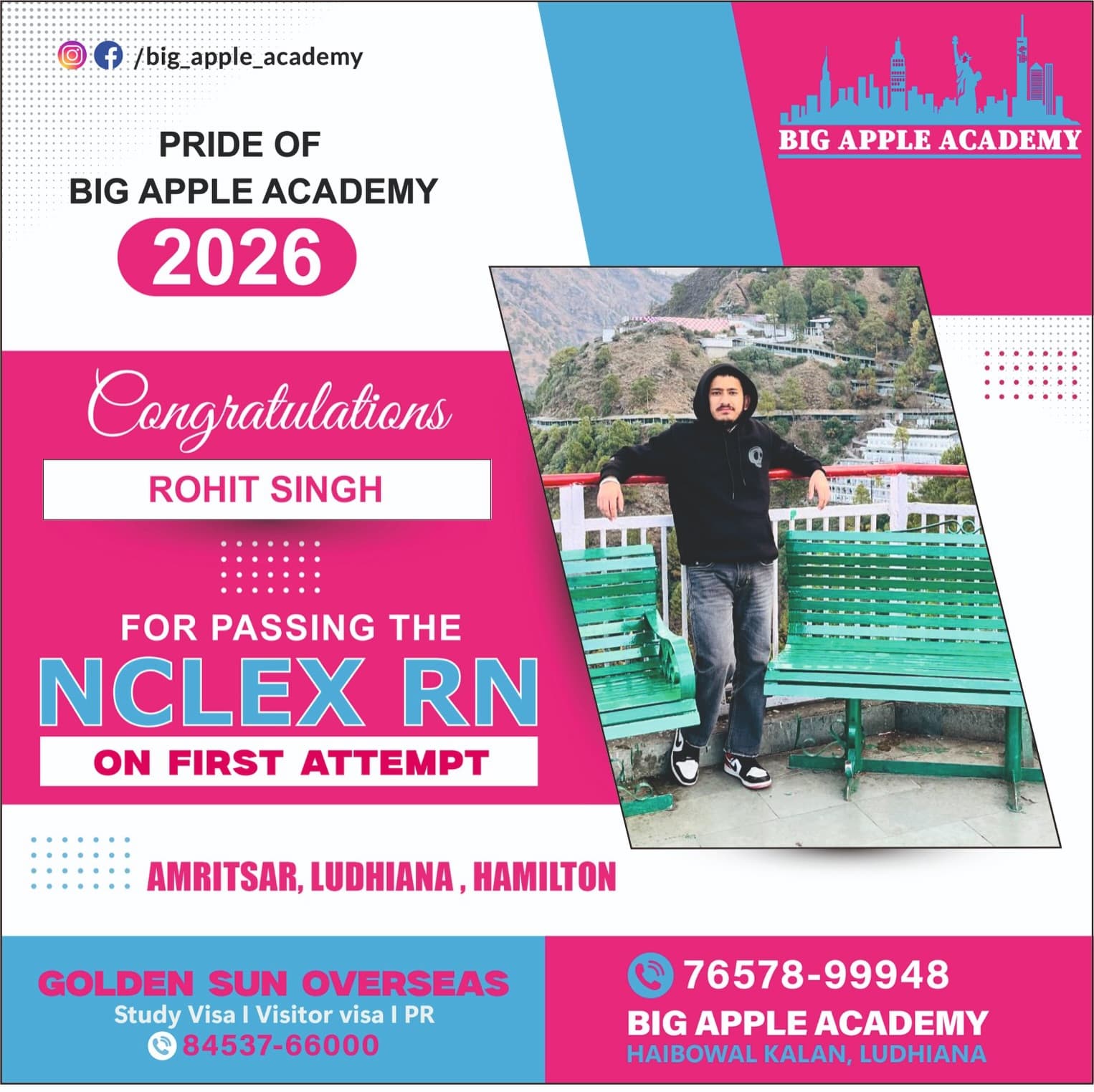 Big Apple Academy student who passed the NCLEX-RN